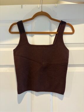 Abercrombie & Fitch Brown Sleeveless Knit Tank Top - Women
